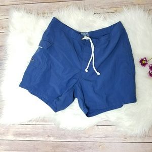 J. Crew Bright Blue Retro Style Swim Trunks